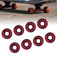 thumbnail image 3 of 8 Pcs Roulements à Roulettes Roulements de Skateboard Roulements à Roulettes Longboard 608 Double Blindage - Rouge, 3 of 8