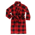 thumbnail image 3 of Moose Plaid Lazy One Ultra-Cozy Plaid Bathrobes for Men (L/xl), 3 of 7