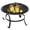 Round, variant on SONGMY 22" Round Fire Pit, Outdoor Patio Garden Backyard Stove Firepit with Cover, Steel Fire Bowl