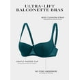 thumbnail image 4 of Women's Balconette Bra Lightly Padded Plus Size Sexy Mesh Demi Underwire Bras, 4 of 4