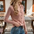 thumbnail image 7 of Vivianyo HD V Neck Cardigan Sweaters for Women, Long Sleeve Button Down Fall Sweaters for Women, Size XS-XL, 7 of 7