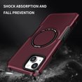 thumbnail image 3 of for iPhone 11 Case, Military Grade Drop Protection,Skin-Friendly Compatible with MagSafe Silicone & PC Double Layer Protection Shockproof Cover For iPhone 11, winered, 3 of 11