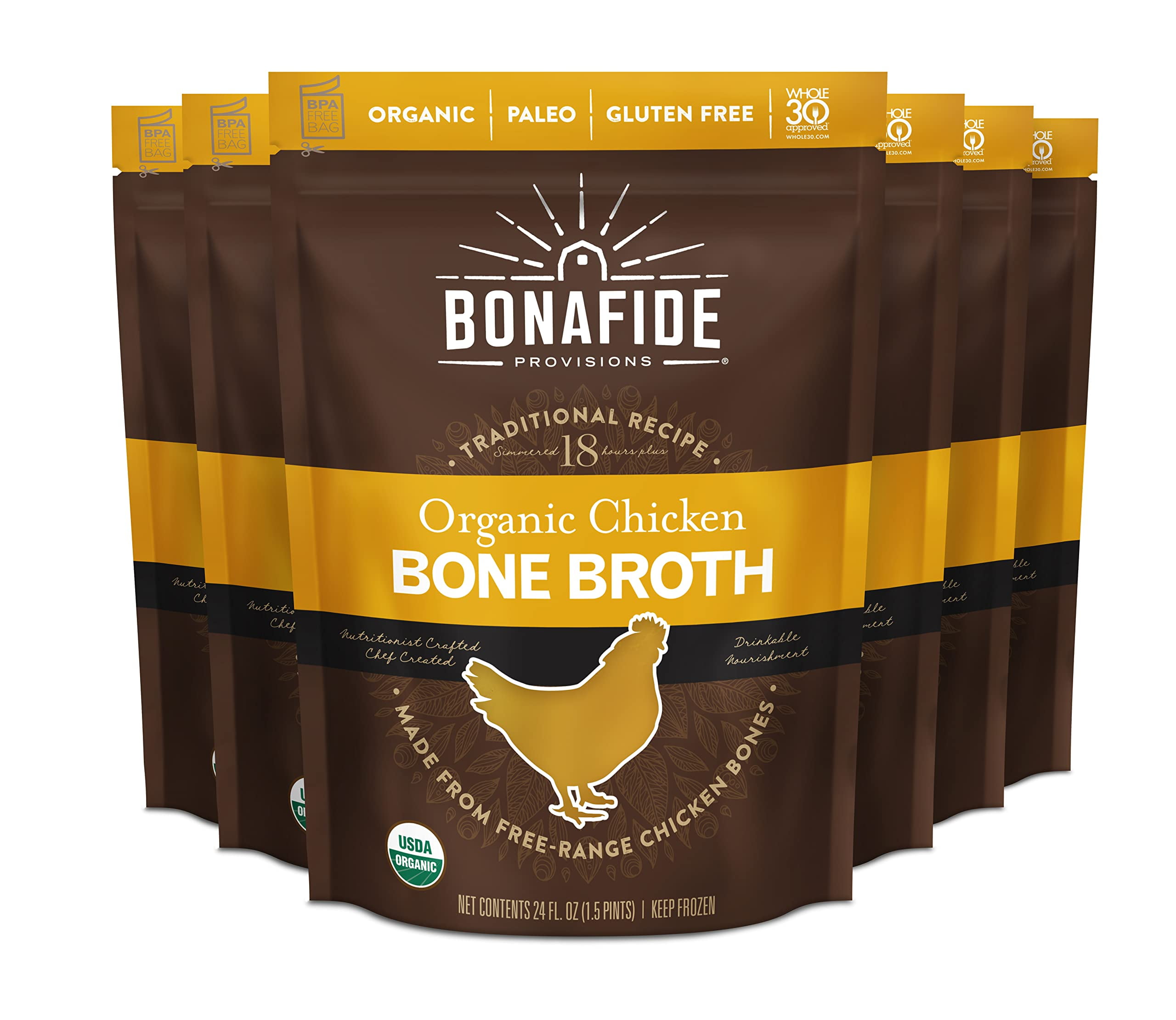 6pack Organic Chicken Bone Broth