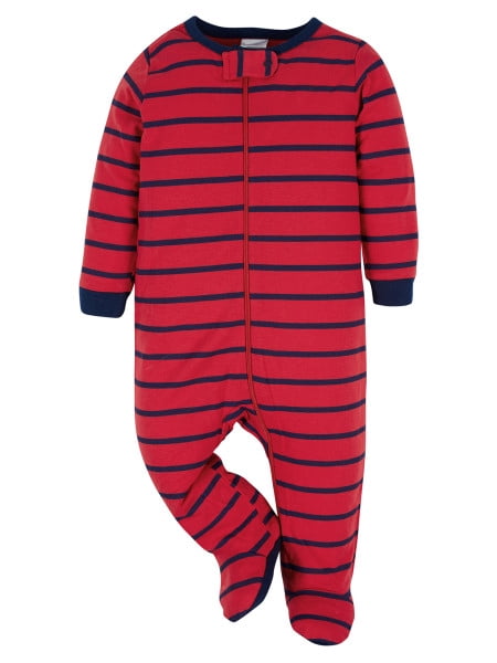 Onesies Brand Baby Boy Sleep 'N Plays Footed Pajamas, 4-Pack, Newborn - 6/9M