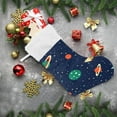 thumbnail image 6 of GZHJMY Christmas Stocking, Personalized Space Planet Large Candy Stocking, 1 PCS Hanging Gift Xmas Stocking Decoration for Family Holiday Party Ornaments Decor Fireplace, 6 of 7