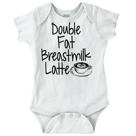 

Brisco Brands Double Fat Breastmilk Latte Baby Bodysuits for Girls