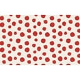 thumbnail image 7 of Naloa Abstract Red Polka Dot Canvas Backpack for Men Women Rucksack Casual Travel Daypack College Tote Satchel Bookbag for Teens-Small, 7 of 7