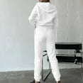 thumbnail image 5 of Busydd Two Piece Sets for Women Solid Color Track Suits Long Sleeve Zip Up Hoodies and Sweatpants with Pockets Sweatsuits Sets Casual Fall Vacation Travel Outfits for Women, 5 of 9