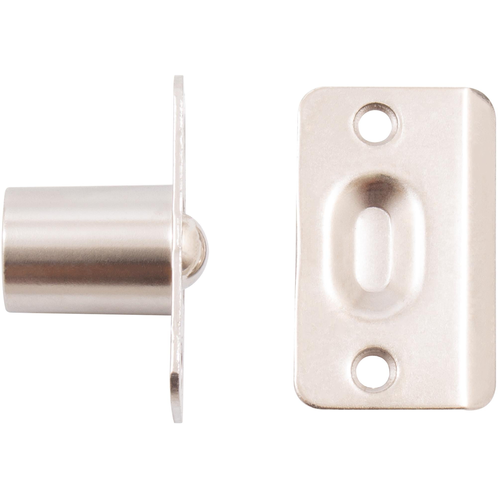 Round Corner Single Adjust Ball Catch, Satin Nickel by Stone Harbor