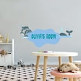 thumbnail image 2 of Custom Name Wall Decal - Ocean Themed Vinyl Wall Decal - Personalized Name Wall Stickers for Kids Room Bedroom - Self Adhesive Custom Wall Sticker - Size : 40" x 16"., 2 of 4