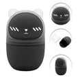 thumbnail image 3 of Unique Bargains 1 Pc Portable Bears with Cover Makeup Sponge Holder for Travel Black Silicone Plastic, 3 of 5