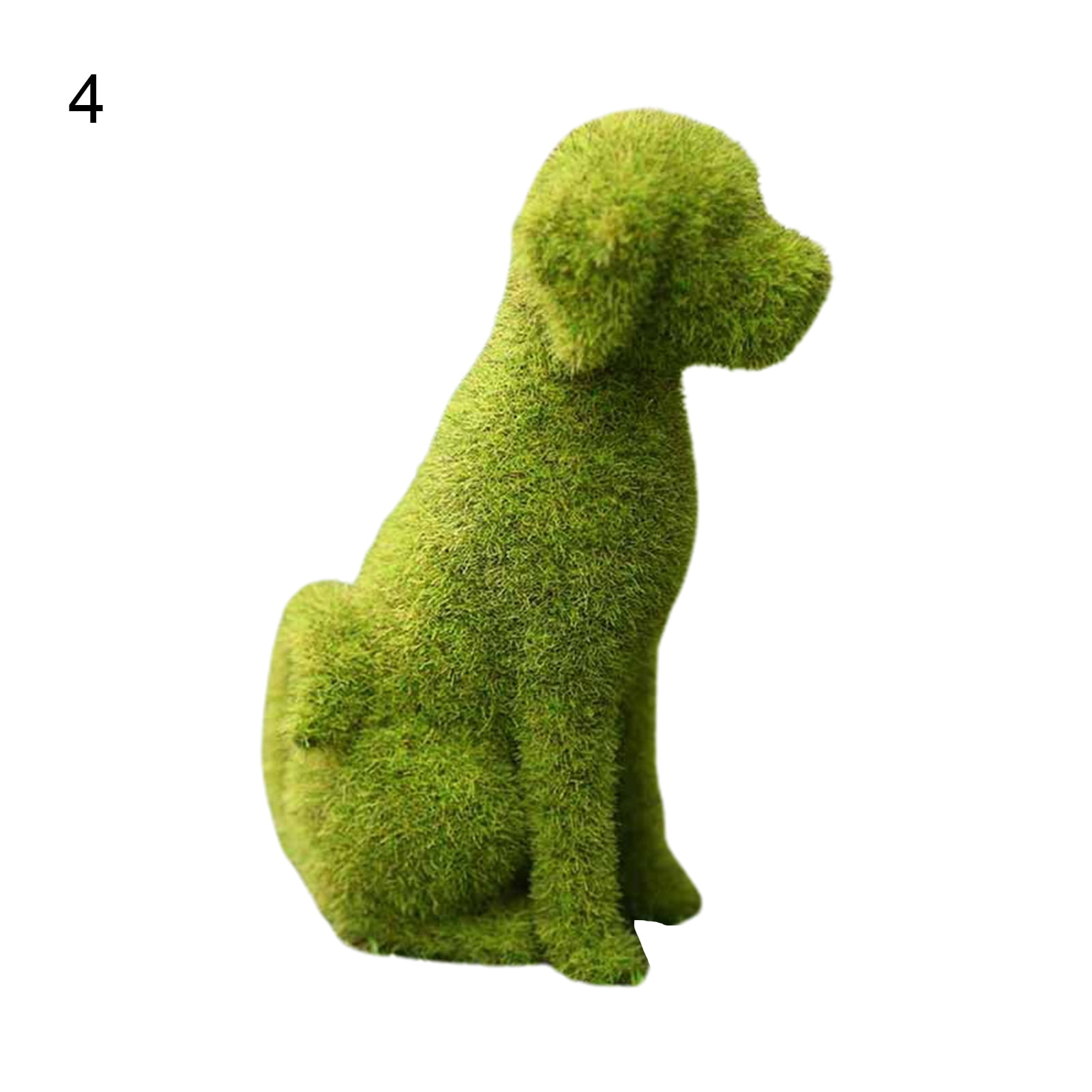 Cheers.US DIY Artificial Grass Animal Resin Decorative Figurine Indoor Outdoor Home Decor Garden Yard Lawn Animal Sculpture Decorations