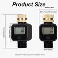 thumbnail image 2 of Water Flow Meter for RV with Brass Inlet, Digital Hose Water Meter with 4 Measurement Modes, Gallon Liter Usage and Flow Rate for Garden Hose and Tank Filling, 2 of 9
