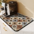 thumbnail image 2 of Coffee Bar Mat Rubber Dish Drying Mat For Kitchen Counter Coffee Mat for Home Bar Gift Kitchen Mat Coffee Bar Accessories Decorative Coffee Shop Chocolate Dish Drying Pad 23.5x15.5in, 2 of 6