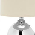 thumbnail image 3 of Safavieh Icott 29" Glam Illuminated Silver Table Lamps with Mercury Glass Off-White Shades, 3 of 4
