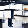 thumbnail image 4 of VIVO Black Universal Clamp-on Ergonomic Computer Monitor Laptop Riser Desk Stand, 4 of 9