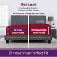 thumbnail image 4 of DeaLuxe Perfect Fit Collection 16” Deep Pocket 1-Piece Only Red Solid Fitted Sheet, King – Super Soft Easy Care and Hold Tight, 4 of 5