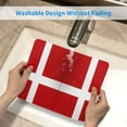 thumbnail image 6 of Danish Flag Square Mousepad Non Slip Rubber Base Mouse Mat For Office Laptop 11.8"X9.8" Inch, 6 of 7