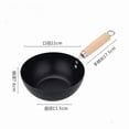 thumbnail image 1 of Uncoated Flat Bottom Wok Small Iron Wok for Stir-Fry Cooking Stove Induction Cookware Accessories Kitchen Supply,22, 1 of 7