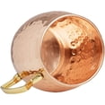 thumbnail image 3 of Rastogi Handicrafts Copper Moscow Mule Solid Pure Copper Unlined Mug/Cup (16-Ounce/Set of 4, Hammered) with Bonus Shot Glass and Free, 3 of 5