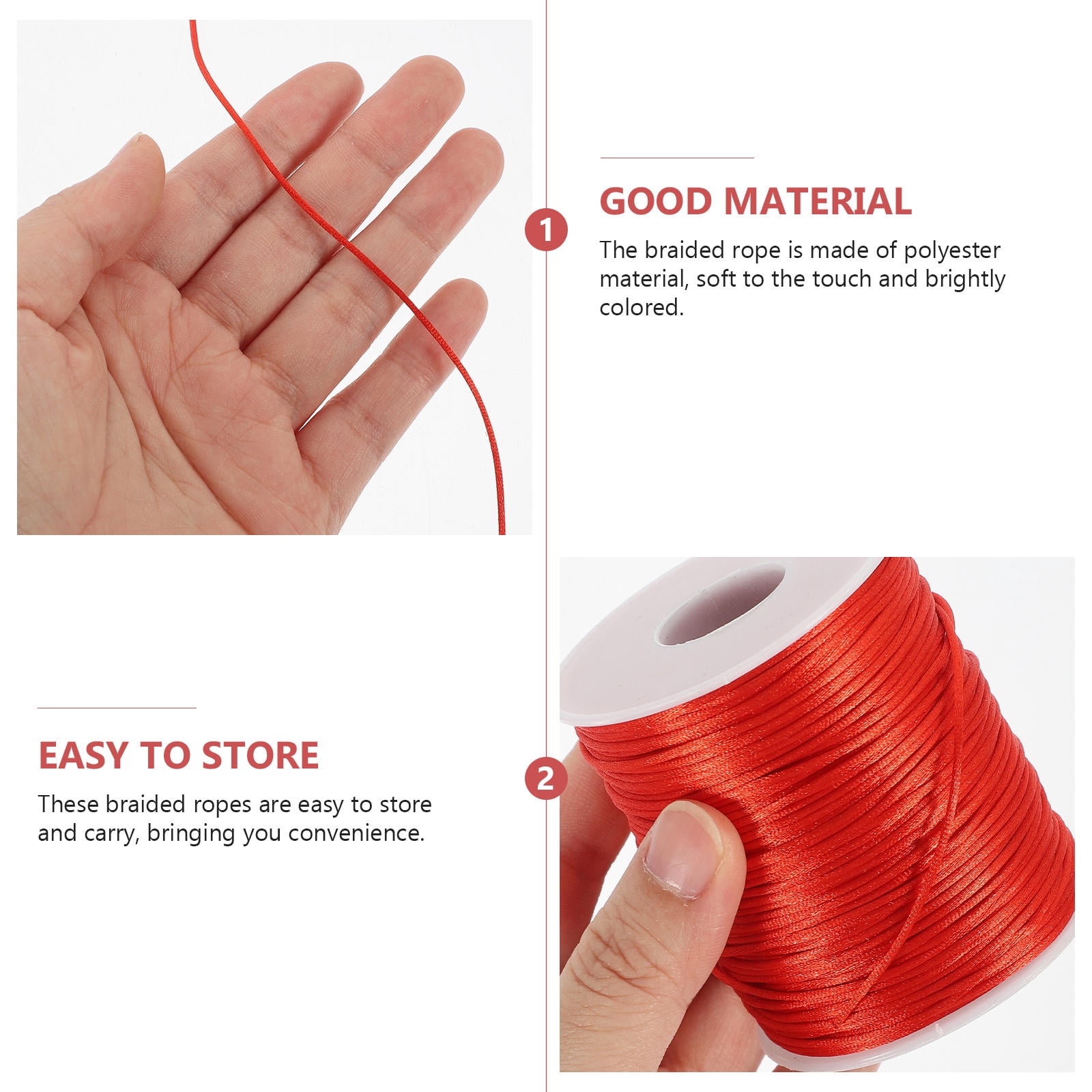 Raindrops Polyester Craft Thread for Jewelry Making, Bracelets, Keychains, Vibrant Assorted Colors, and Easy to Use