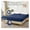 navy blue, variant on Diamond Grid Mattress Protector Waterproof Bed Cover - King Size, Hypoallergenic, Dust Mite Proof - Protects Against Spills, Stains, & Allergens