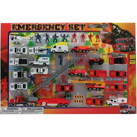 Mozlly Diecast Police And Rescue Emergency Crew Theme Assorted