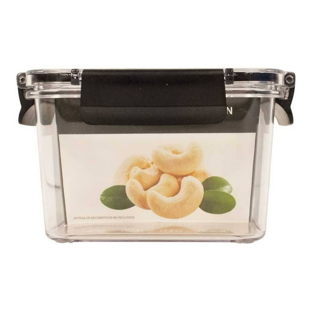 Contenedor Tritan Home Trends de Plástico Cuadrado 680 ml