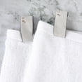 thumbnail image 6 of Superior Cotton 6 Piece Assorted Solid and Marble Towel Set, White, 6 of 8