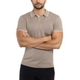 thumbnail image 5 of X RAY JEANS Mens Knit Polo Sweater, Taupe, L, 5 of 10