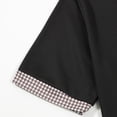 thumbnail image 7 of Men's Polo Shirt Short Sleeve Button Up Loose Fit Summer Black Golf Tops, 7 of 7