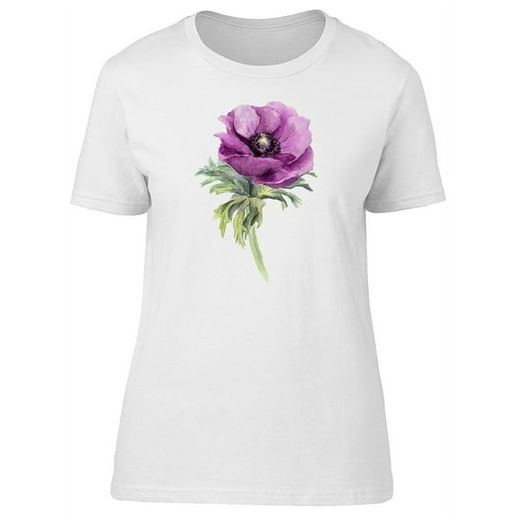 Anemone Purple Flower  Tee Women's -Image by Shutterstock