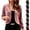 Pink, variant on Gamivast Velvet Bolero Shrugs for Women Open Front Long Sleeve Cropped Cardigan Elegant Dress Cover Up Lightweight Vintage Tops for Evening Party Wedding Guest