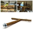thumbnail image 6 of Bird Perches Natural Wood Stand T-shaped Bird Cage Grinding Claw for Cockatiels Conures Budgies Love Birds, 6 of 6