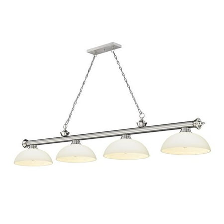 

Z Lite 2306-4BN-DMO14 4 x 60W Cordon Medium Dimmable Billiard Light Matte Opal