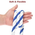 thumbnail image 5 of Uxcell Tug of War Rope 1 Inch x 98 Feet Natural Thick Cotton Rope Twisted Cotton Rope, Blue White, 5 of 7