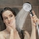 thumbnail image 1 of Fiudx Liquidación de ofertas flash Cabezal de ducha de masaje de agua de ducha de alta presión ajustable de 3 modos, accesorios de baño de ducha con ahorro de agua, 1 of 6