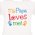 thumbnail image 4 of Inktastic My Papa Loves Me Boys or Girls Long Sleeve Baby Bodysuit, 4 of 5