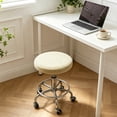 thumbnail image 5 of Dongrere Round Bar Stool Cover, Solid Color Stool Seat Cover, Elastic Chair Pad Cover for Bar Kitchen Living Room Decor, Beige, 5 of 6