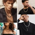 thumbnail image 4 of PROSTEEL Hip Pop Mens Necklaces Cuban Chain Gift for Son Husband, Stainless Steel 9MM Neck Miami Chain Jewelry 22 inch, 4 of 9