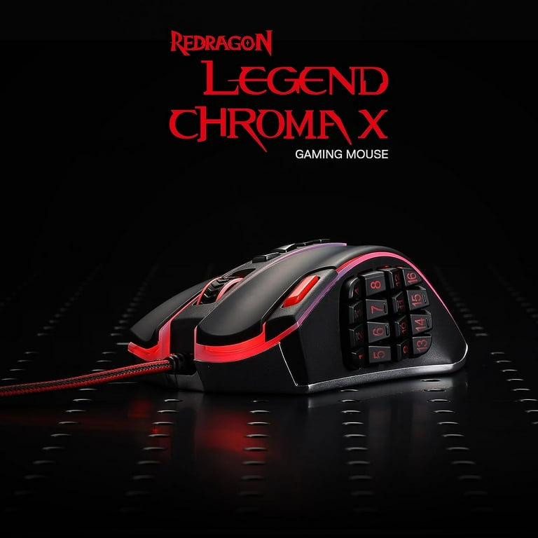 Redragon M990 MMO Gaming Mouse, 32000 DPI High Precision Wired RGB
