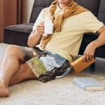 thumbnail image 4 of Mens Pajama Shorts, Cat In Sun Hat Sleep Shorts Men Pajama Bottoms Lounge PJ Shorts with Pockets, 4 of 6