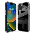 thumbnail image 3 of MUNDAZE Apple iPhone 11 Pro Shockproof Clear Hybrid Protective Phone Case Black Clear Funny Text Quote Adulting AF Cover, 3 of 5