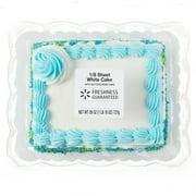 Freshness Guaranteed 1/8 Sheet White Cake with Butter creme Icing, 26 oz