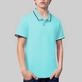 thumbnail image 5 of UACY Boys Polo Shirts Short Sleeve Vintage Knit Golf Shirts School Uniform Shirt Kids Casual Tee Tops, 5 of 9