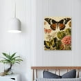 thumbnail image 4 of COMIO  Vintage Butterfly Wall Art Poster Print Rustic Picture Decor Wooden Plaque Sign for Bedroom Living Room Office Classroom, 4 of 5