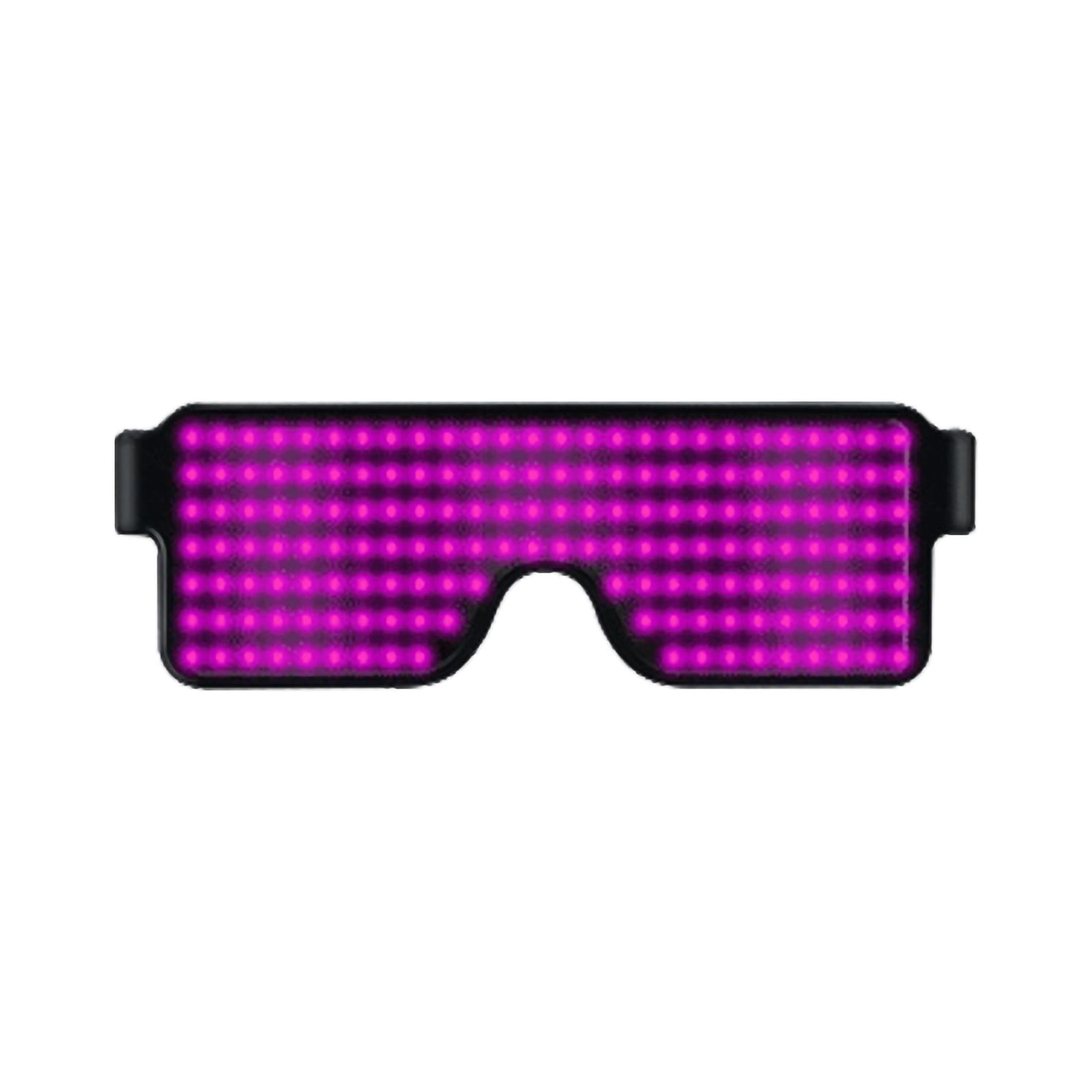 FakMe Unisex Flashing LED Glasses for Nightclub Party Bright Flashing Eyeglasses