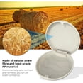 thumbnail image 3 of Ralegy 2PCS Retainer Case, Mouthguard Case, Slim Retainer Holder, Wheat Straw Box, Ivory+Green, 3 of 7