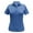 Snorkel Blue/White, variant on Monterey Club Women's Pinstripe Jersey Golf Polo Shirt #2481