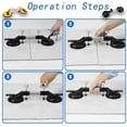 thumbnail image 6 of Countertop Alignment Clamps, Suction Tool for Flooring, Laminate Floor Gap Repair Tool, Adjustable Granite Seam Setter with Vacuum Suction Cups for Granite, Marble, Stone, Slab (Yellow), 6 of 7